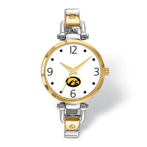Ladies University of Iowa Elegant 2-tone Watch